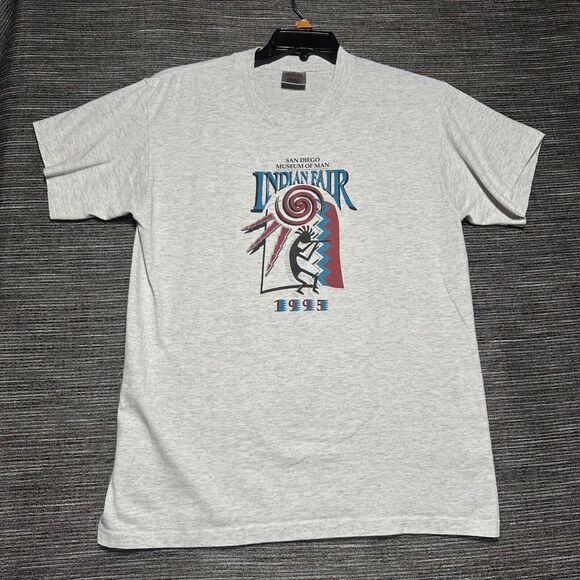 T Shirt Other - San Diego Indian Fair 1995 T Shirt Men's L Short Sleeve Museum of Man